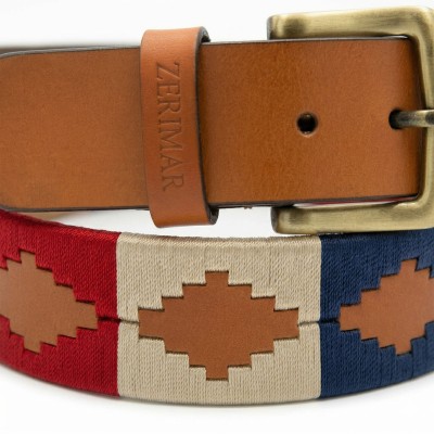 38 mm leather belt PAMPA model