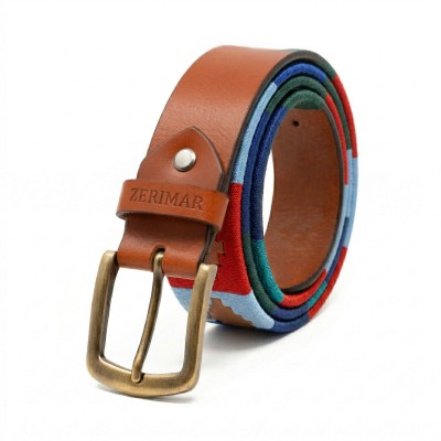 38 mm leather belt PAMPA model