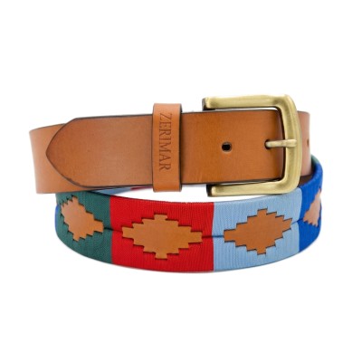 38 mm leather belt PAMPA model