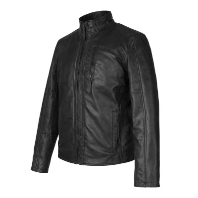 ROCHA zippered leather jacket