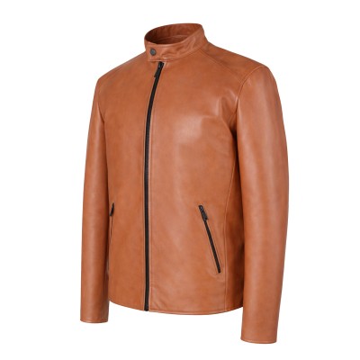 NAULE zippered leather jacket