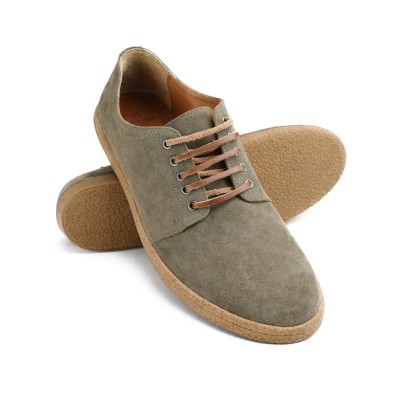 Leather sneakers with laces model COCON