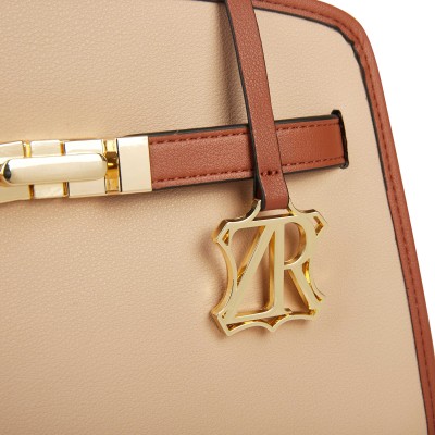 Double-handle leather bag 25x19x9 cm PALMA