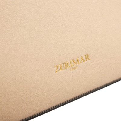 Double-handle leather bag 25x19x9 cm PALMA