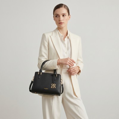 Double-handle leather bag 23x18x11 cm MAZE