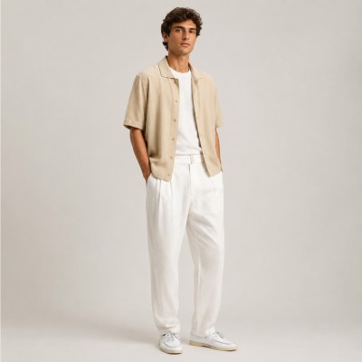 KUAIA model laced leather boat shoes