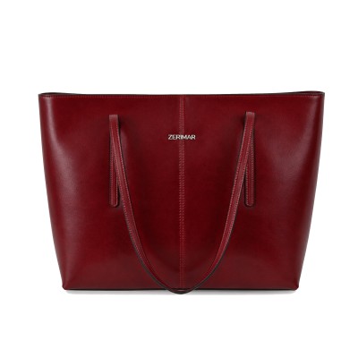 Leather shoulder bag 30x40x13 cm VAGGIO