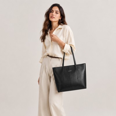 Leather shoulder bag 30x40x13 cm VAGGIO