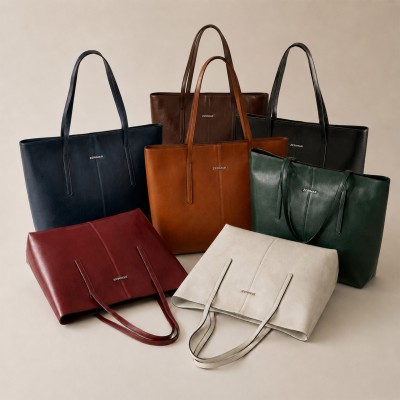 Leather shoulder bag 30x40x13 cm VAGGIO