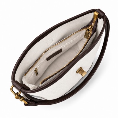 Double Handle Leather Bag 22x20x10.5 cm Model CANELA