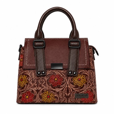 Double Handle Leather Bag 23x29x11,5 cm ARABESCO