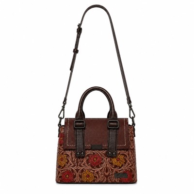 Double Handle Leather Bag 23x29x11,5 cm ARABESCO