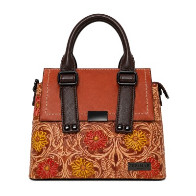 Double Handle Leather Bag 23x29x11,5 cm ARABESCO