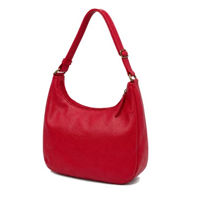 Leather bag with zipper 22x19x8 cm MINE