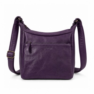 Leather crossbody bag 28x24x11 cm MISTIK