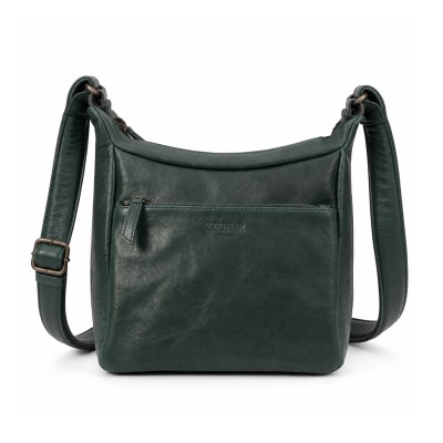 Leather crossbody bag 28x24x11 cm MISTIK
