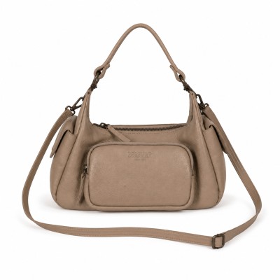 Double-handle leather bag 25x15x15 cm EXPLORER