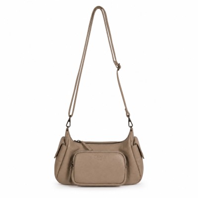 Double-handle leather bag 25x15x15 cm EXPLORER