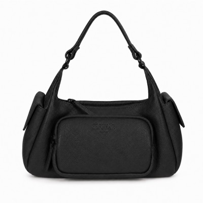Double-handle leather bag 25x15x15 cm EXPLORER