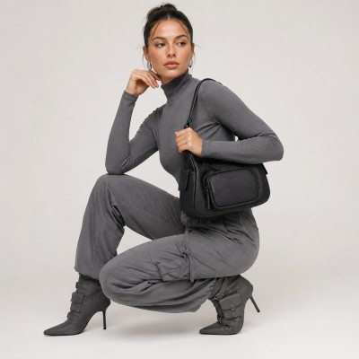 Double-handle leather bag 25x15x15 cm EXPLORER
