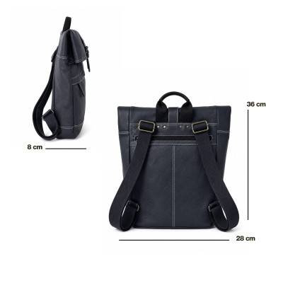 Natural leather backpack 36x28x8 cm PAPE