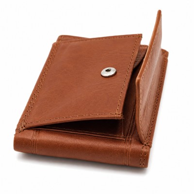Leather wallet 10x7 cm MAJOR model