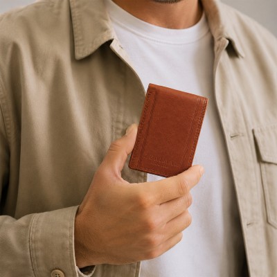 Leather wallet 10x7 cm MAJOR model