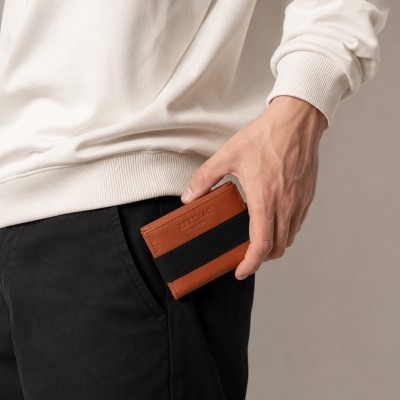 Leather wallet 10x8 cm MALEO