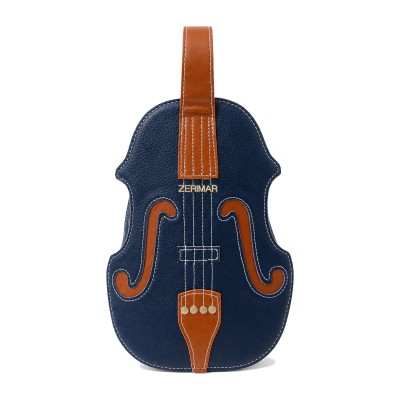 Multiway Violin Leather Bag with Double Handles 28x20x5 cm