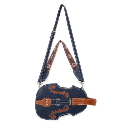 Multiway Violin Leather Bag with Double Handles 28x20x5 cm