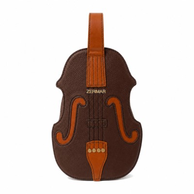 Multiway Violin Leather Bag with Double Handles 28x20x5 cm