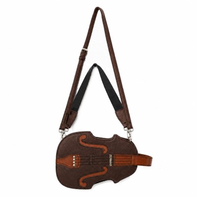 Multiway Violin Leather Bag with Double Handles 28x20x5 cm
