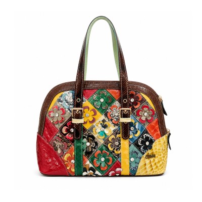 Leather Bag with Double Handles 33x24x15 cm COLORADE