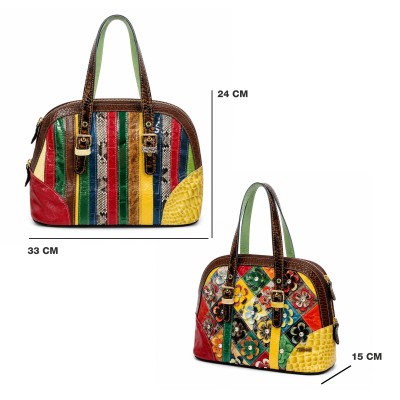 Leather Bag with Double Handles 33x24x15 cm COLORADE