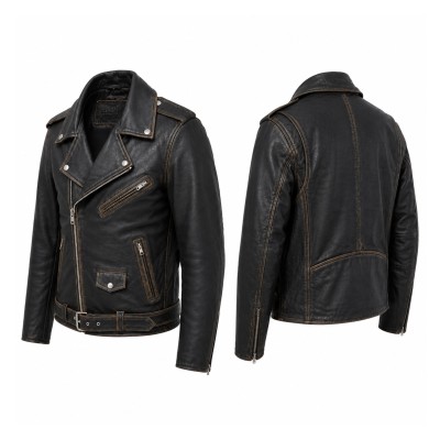 Leather Biker Jacket Heritage
