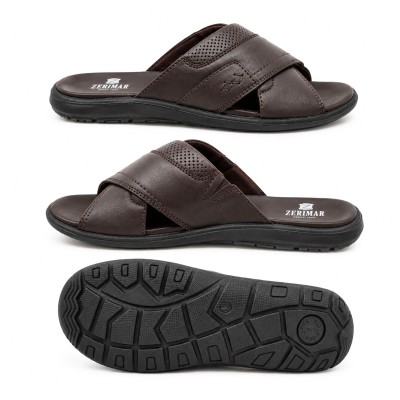 Crossed leather sandal model TOJA