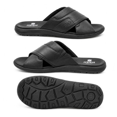 Crossed leather sandal model TOJA