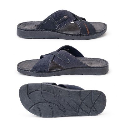 Open leather sandal model DUVRO