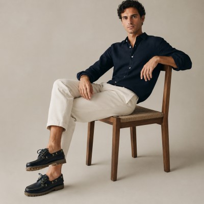 Winter leather boat shoes for men Zerimar - 18