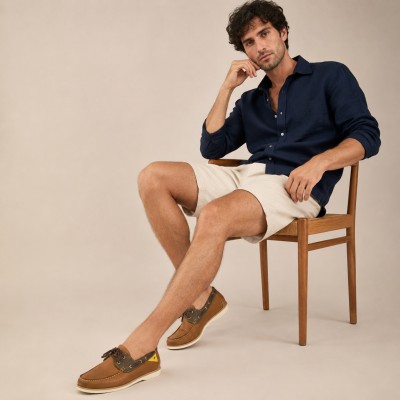 Leather Boat Shoes for Men, Leather Nautical Shoes Men, Loafers Men 8 Zerimar - 1