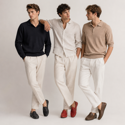 Leather boat shoes in various colors Zerimar - 1