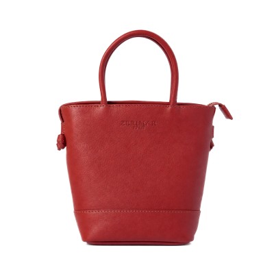 Mini leather bag with double handles 18x12x9 cm HAMPER