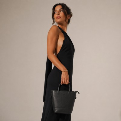 Mini leather bag with double handles 18x12x9 cm HAMPER