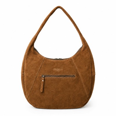 Boho suede shoulder bag 40x28x12 cm