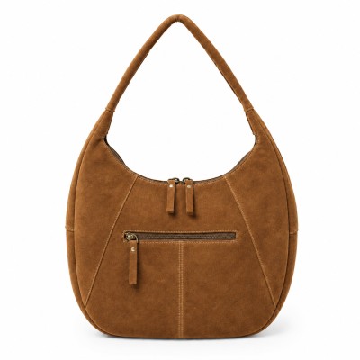 Boho suede shoulder bag 40x28x12 cm