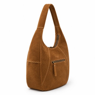 Boho suede shoulder bag 40x28x12 cm