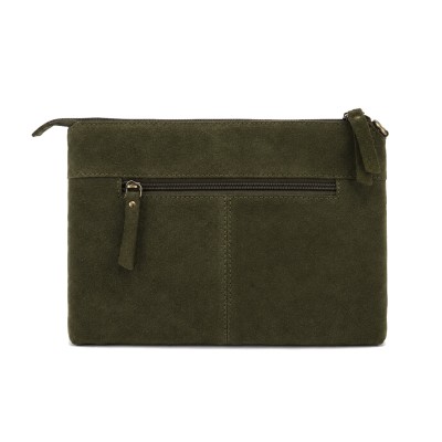 Suede crossbody bag with handle 27x18 cm ONZA