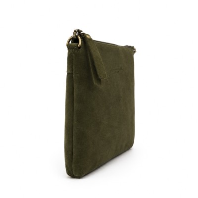Suede crossbody bag with handle 27x18 cm ONZA