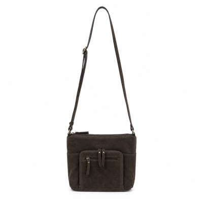 Suede crossbody bag 30x24x10 cm RITA