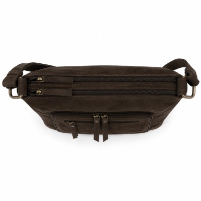 Suede crossbody bag 30x24x10 cm RITA
